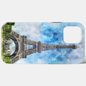 Parijs Frankrijk Eiffeltoren Aquarel Case-Mate iPhone Case (Achterkant (horizontaal))