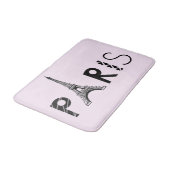 Parijs, Frankrijk | Eiffeltoren Badmat (Gekanteld)