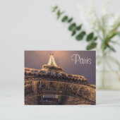 Parijs Frankrijk - Eiffeltoren Briefkaart (Staand voorkant)