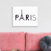Parijs, Frankrijk | Eiffeltoren Canvas Afdruk (Insitu (Woonkamer))