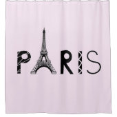 Parijs, Frankrijk | Eiffeltoren Douchegordijn (Voorkant)