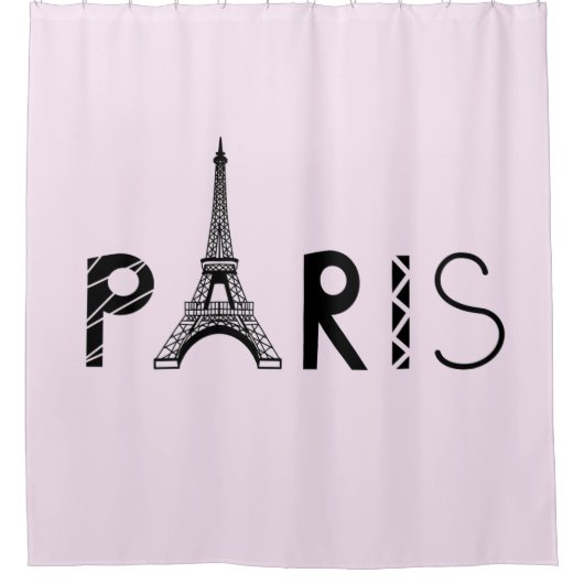 Parijs, Frankrijk | Eiffeltoren Douchegordijn (Voorkant)