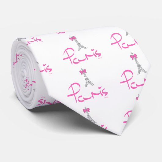 Parijs, Frankrijk, Eiffeltoren, Frans Stropdas (Opgerold)