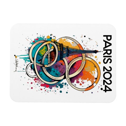 Parijs Frankrijk Eiffeltoren Gift Magneet (Horizontaal)