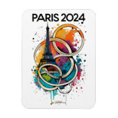 Parijs Frankrijk Eiffeltoren Gift Magneet (Verticaal)