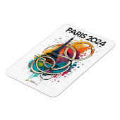 Parijs Frankrijk Eiffeltoren Gift Magneet (Linkerzijde)