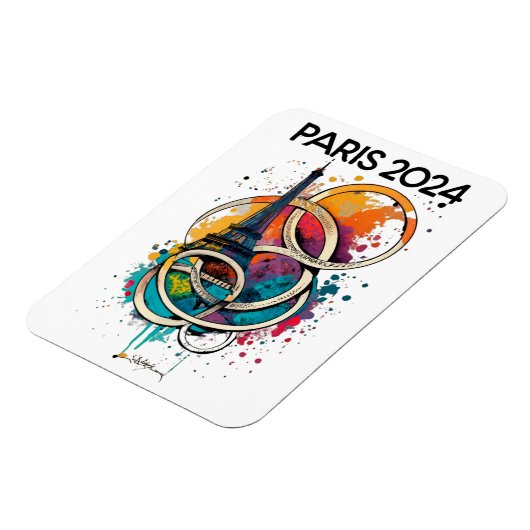 Parijs Frankrijk Eiffeltoren Gift Magneet (Linkerzijde)