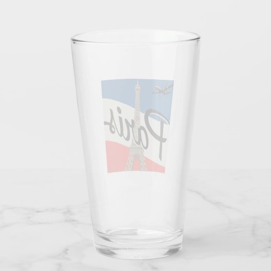 Parijs Frankrijk | Eiffeltoren Glas (Achterkant)