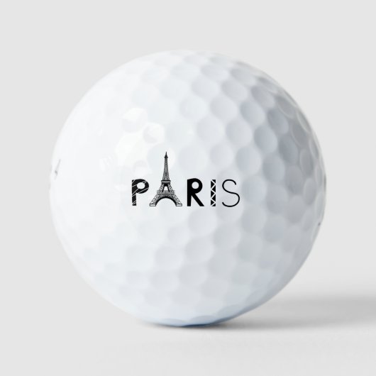Parijs, Frankrijk | Eiffeltoren Golfballen (Voorkant)