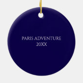 Parijs Frankrijk Eiffeltoren Keramisch Ornament (Achterkant)