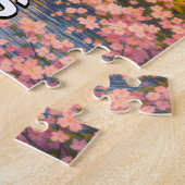 Parijs Frankrijk Eiffeltoren Kersenbloesem Puzzel (Zijkant)