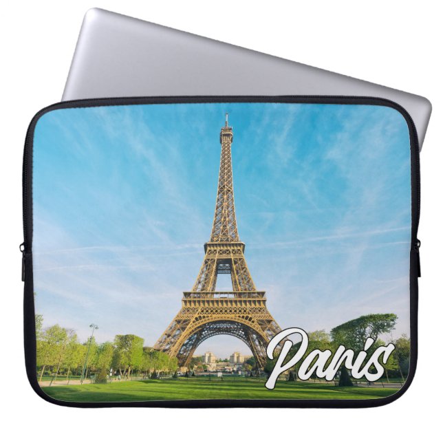 Parijs, Frankrijk | Eiffeltoren Laptop Sleeve (Voorkant)