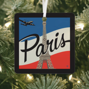 Parijs Frankrijk   Eiffeltoren Metalen Ornament