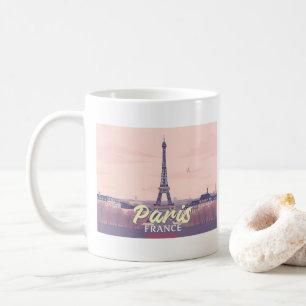 Parijs Frankrijk Eiffeltoren Pastel Travel Design Koffiemok