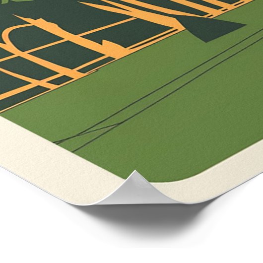 Parijs Frankrijk Eiffeltoren Poster (Hoek)