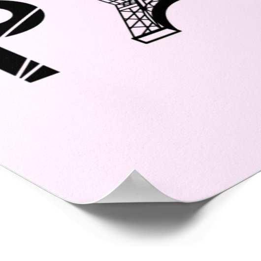 Parijs, Frankrijk | Eiffeltoren Poster (Hoek)