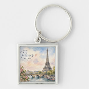 Parijs Frankrijk Eiffeltoren rivier Seine Sleutelhanger