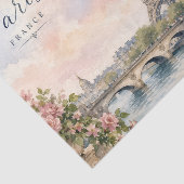 Parijs Frankrijk Eiffeltoren rivier Seine Tissuepapier (Detail)