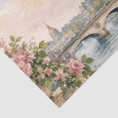 Parijs Frankrijk Eiffeltoren rivier Seine Tissuepapier (Detail)