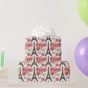 Parijs Frankrijk Eiffeltoren Romantiek Schattig Pa Cadeaupapier