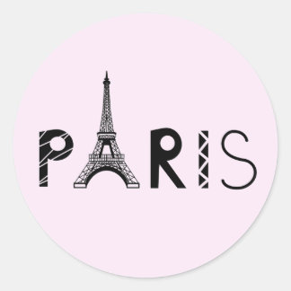 Parijs, Frankrijk | Eiffeltoren Ronde Sticker