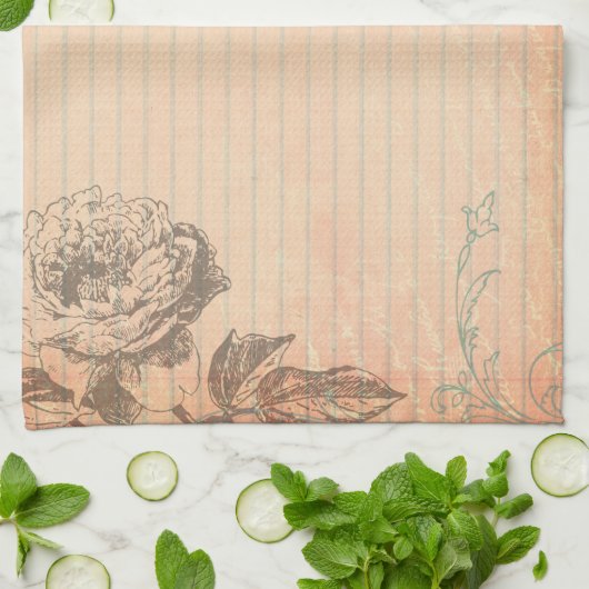 Parijs Frankrijk Eiffeltoren Shabb keukenschotel H Theedoek (Gevouwen)