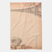 Parijs Frankrijk Eiffeltoren Shabb keukenschotel H Theedoek (Verticaal)