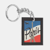 Parijs Frankrijk | Eiffeltoren Sleutelhanger (Voorkant Links)