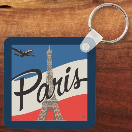 Parijs Frankrijk | Eiffeltoren Sleutelhanger (Achterkant)