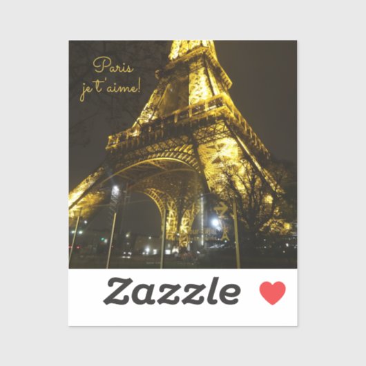 Parijs. Frankrijk. Eiffeltoren Sticker (Vel)
