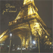 Parijs. Frankrijk. Eiffeltoren Sticker (Voorkant)