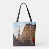 Parijs. Frankrijk. Eiffeltoren Tote Bag (Achterkant)