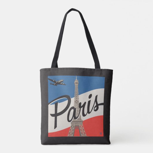 Parijs Frankrijk | Eiffeltoren Tote Bag (Achterkant)