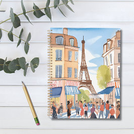 Parijs Frankrijk Eiffeltoren | Watercolor Europa Planner