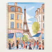 Parijs Frankrijk Eiffeltoren | Waterverf Europa Planner (Voorkant)