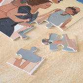Parijs Frankrijk Eiffeltoren | Waterverf Europese Legpuzzel (Zijkant)