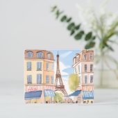 Parijs Frankrijk Eiffeltoren | Waterverf Kaart (Staand voorkant)