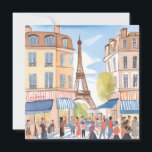 Parijs Frankrijk Eiffeltoren | Waterverf Kaart<br><div class="desc">Parijs Frankrijk Eiffeltoren | Waterverf Kaart!</div>