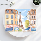 Parijs Frankrijk Eiffeltoren | Waterverf reizen Briefkaart