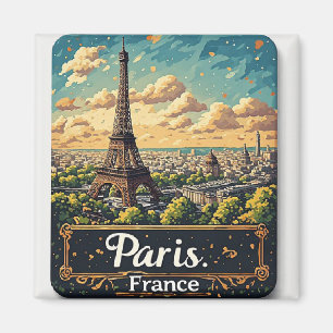 🧲 Parijs Frankrijk Europese Reis Herinnering Aand Magneet