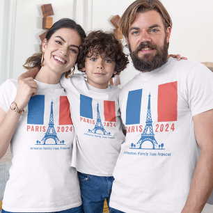 Parijs Frankrijk Familie Vakantie Souvenir T-shirt