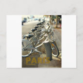 Parijs Frankrijk fietsen Briefkaart (Voorkant)