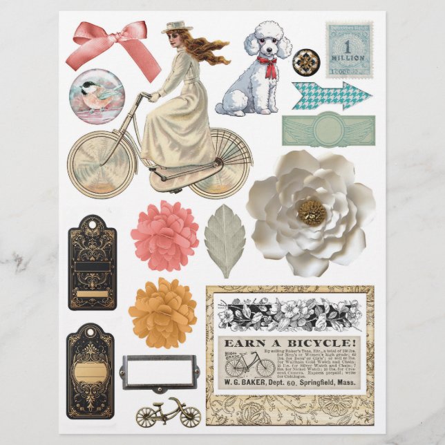  Parijs Frankrijk Fietstocht Ephemera (Voorkant)