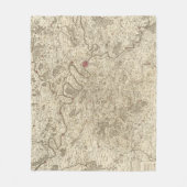 Parijs Frankrijk Fleece Deken (Voorkant)