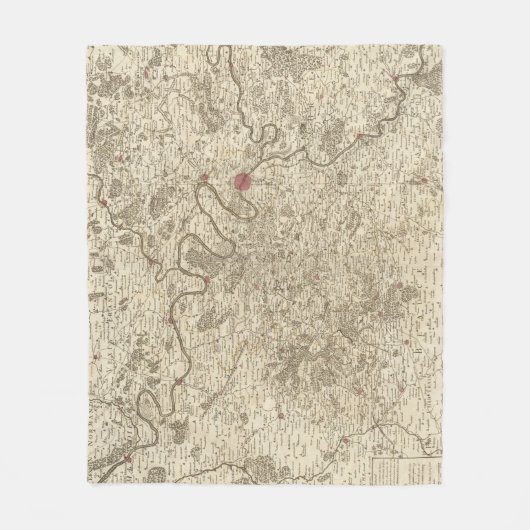 Parijs Frankrijk Fleece Deken (Voorkant)