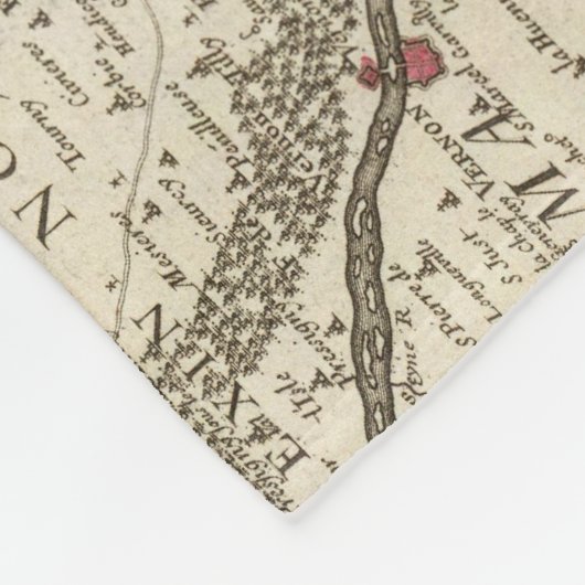 Parijs Frankrijk Fleece Deken (Hoek)