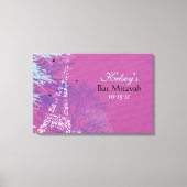 PARIJS FRANKRIJK FRANS Bar Bat Mitzvah Inlogbord Canvas Afdruk (Voorkant)