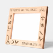 Parijs Frankrijk Gezinsvakantie Gepersonaliseerd 1 Gegraveerde Lijstjes (Links)