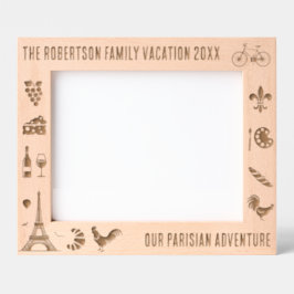 Parijs Frankrijk Gezinsvakantie Gepersonaliseerd 1 Gegraveerde Lijstjes