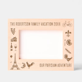 Parijs Frankrijk Gezinsvakantie Gepersonaliseerd 7 Gegraveerde Lijstjes